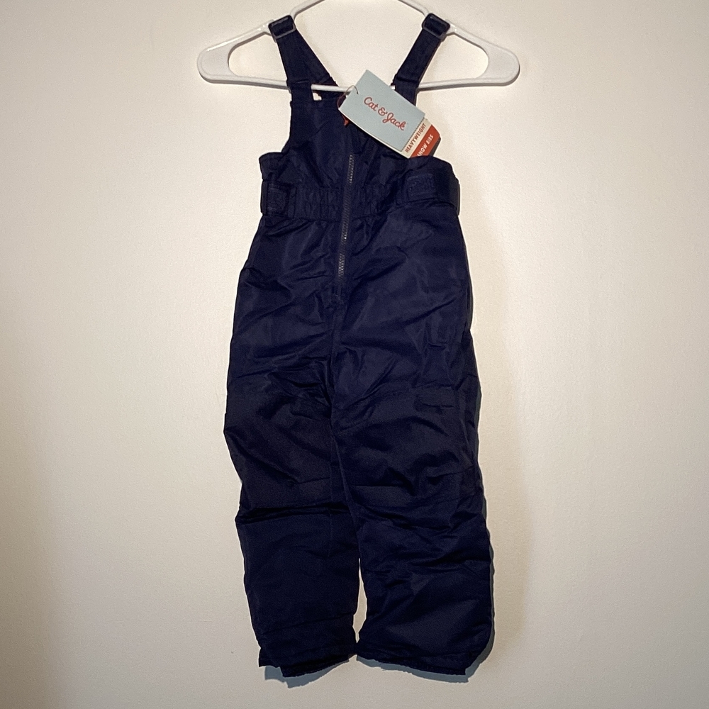 Cat & Jack Dark Navy Kids Snow Bib Overalls